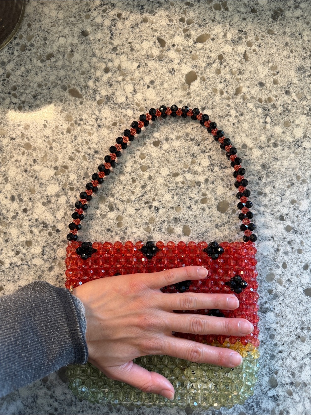 Watermelon Beaded Mini Bag - Picture 2 of 2